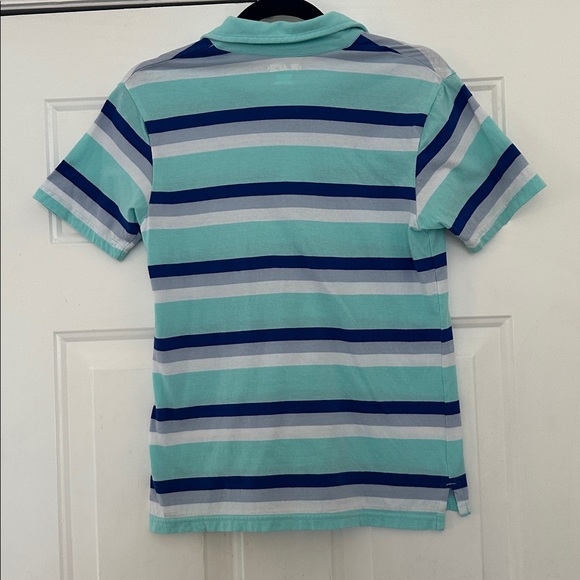 The Children’s Place Polo Shirt Striped Blue - Picture 2 of 6